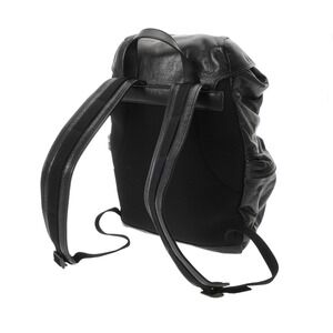 Gucci Black Backpack Daypack GG Double Leather